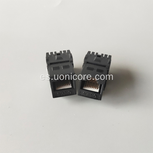 Cómo presionar el conector Keystone sin blindaje CAT5E